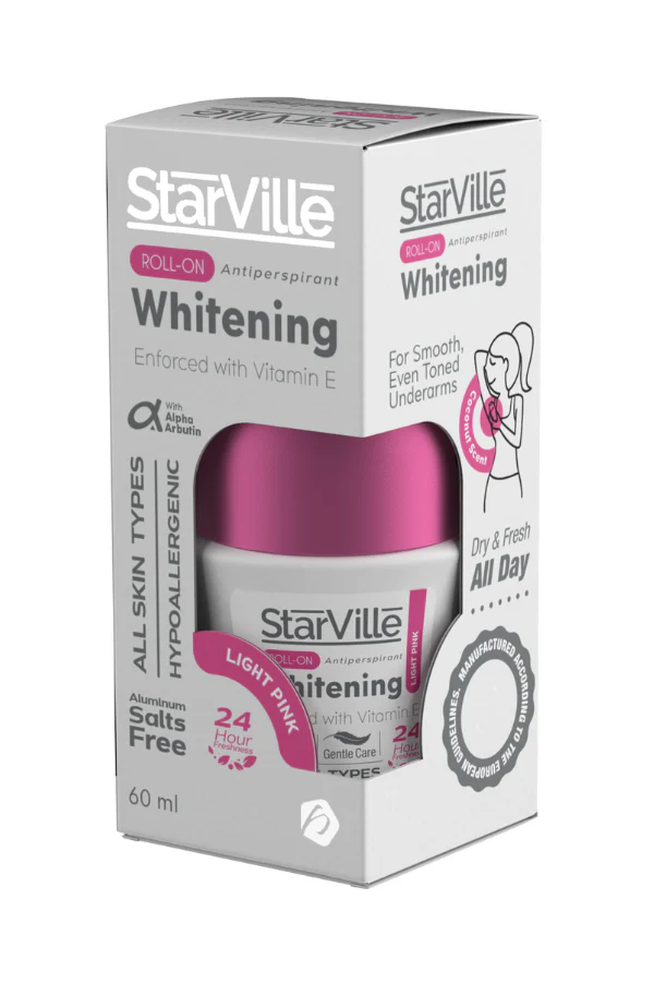 Starville Whitening Roll on Light Pink with Coconut Scent 60ml