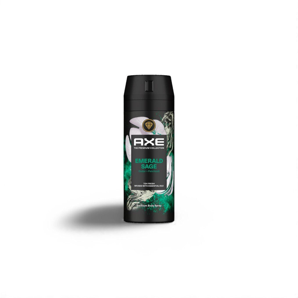 AXE The Premium Body Spray Collection for Men Emerald Sage For Fine Body Fragance & 72H Odor Protection Deodorant 150 ml image